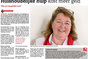 PvdA Ridderkerk blij met meer geld voor onze huishoudelijke hulpen.